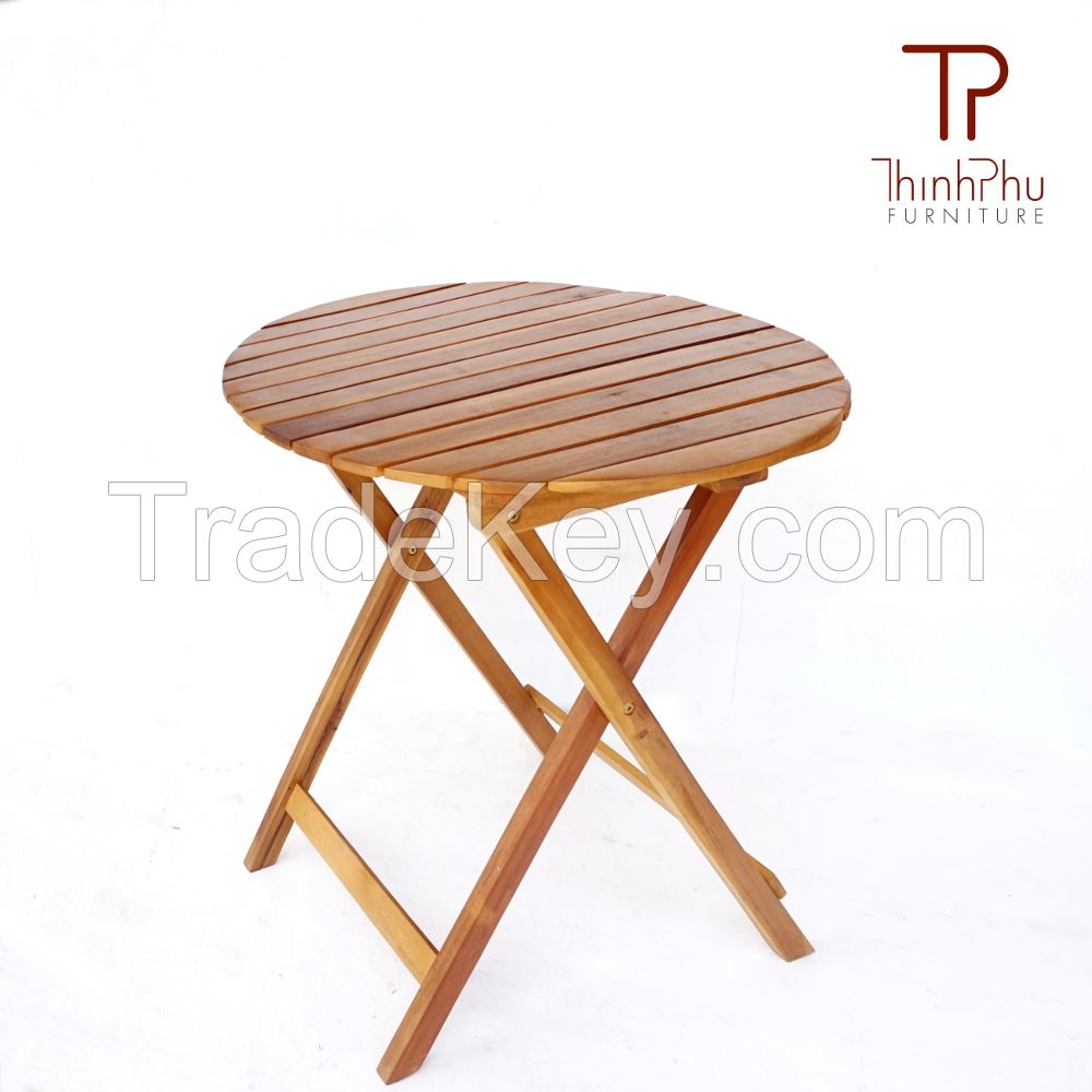 Round Table - Hight Quality Wood Outdoor Bistro Table - Furniture fron Vietnam