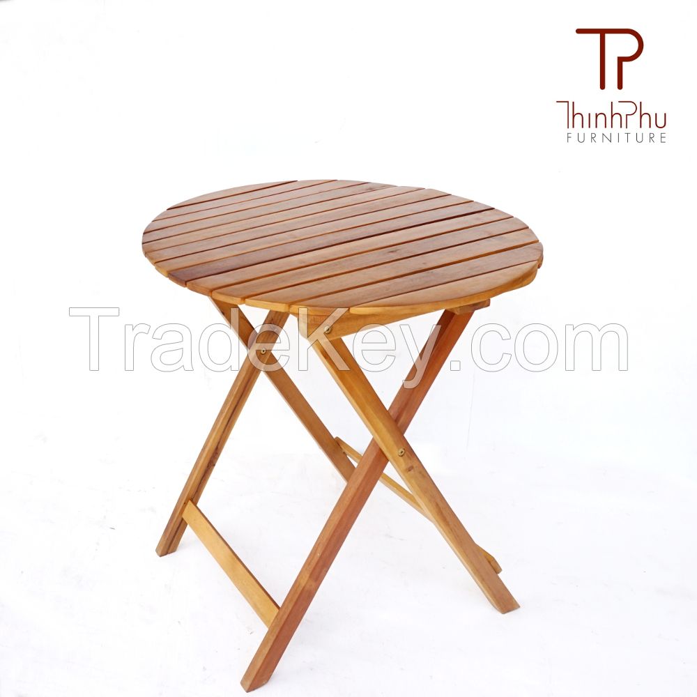 Round Table - Hight Quality Wood Outdoor Bistro Table - Furniture Fron Vietnam