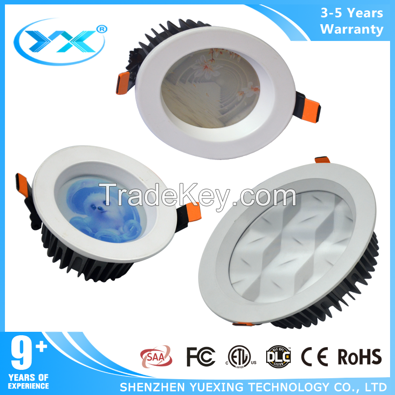 YueXing decorative dimmable 3D led down light ilumination lighting