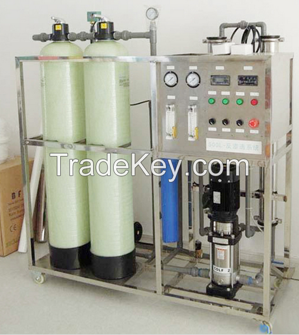 500LPH flexible RO purifying system for mineral drinking water treatment with good price