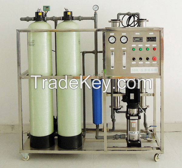500LPH flexible RO purifying system for mineral drinking water treatment with good price