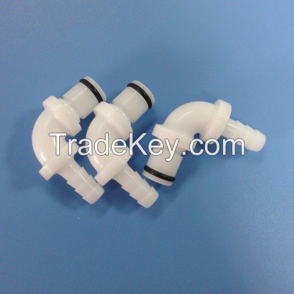 RoHS certificated Elbow Plastic Quick coupling IL1604HBL Male for tube ID 1/4" without valve function