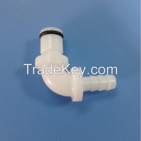 RoHS certificated Elbow Plastic Quick coupling IL1604HBL Male for tube ID 1/4" without valve function