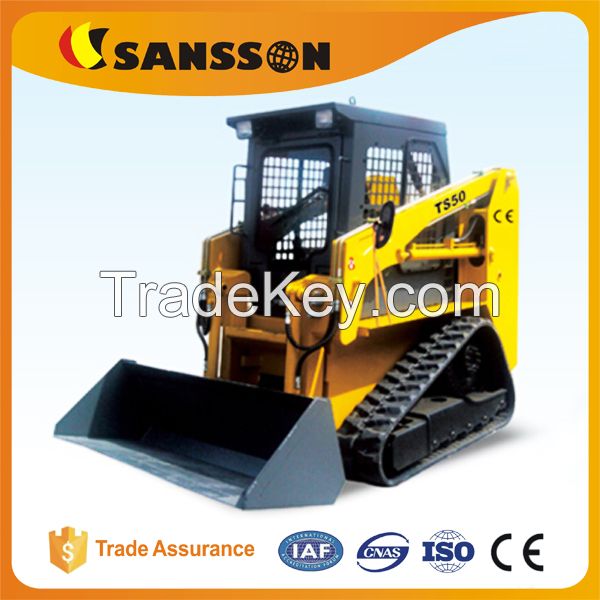 Chinese popular small ton TS50 crawler skid steering loaders
