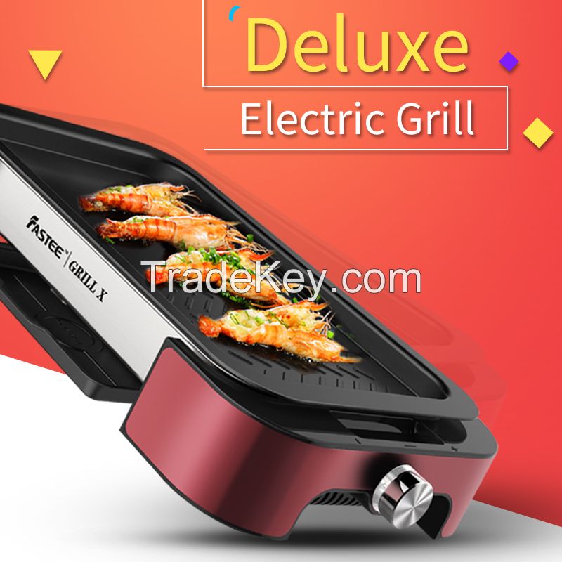 Electric Bbq Grill With Non-stick Surface Korean Griddle Indoor And Outdoor With Good Quality