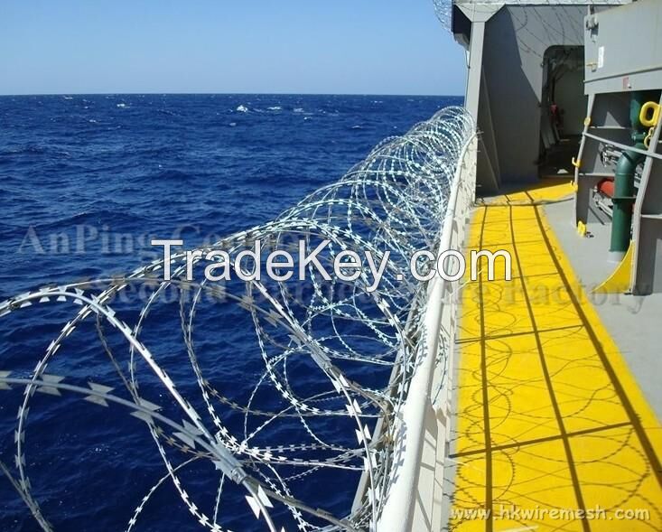 Galvanized Concertina Razor Barbed Wire