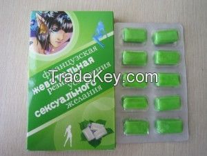 No. 1 Chewing Gum for Female Sex Enhancer with Green Tea Flavor