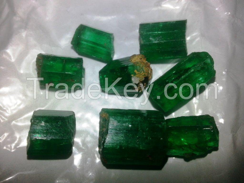 Rough Uncut Emeralds