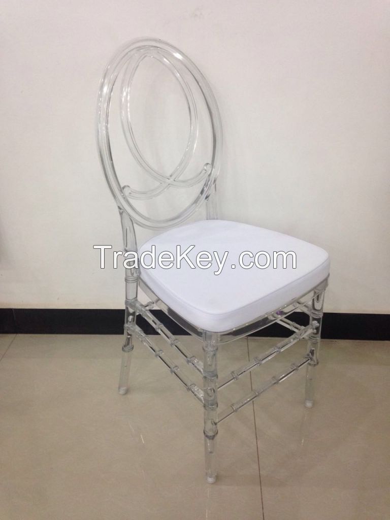 Resin Acrylic Phoenix Chair For Weddings and Restaurants