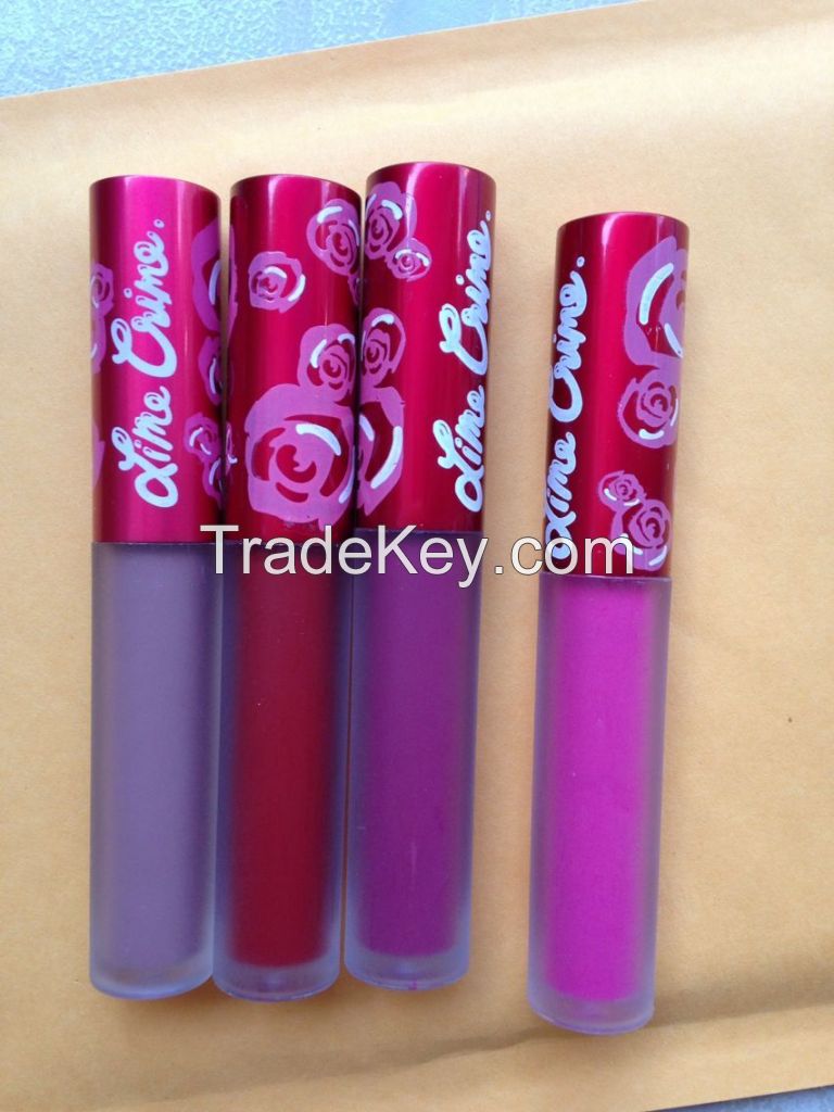  lime crime 39 color VELVETINES Lips Gloss Velvet Matte Liquid Lipstick Long-lasting MakeupLip Gloss Maquillage retail packaging DHL ship 