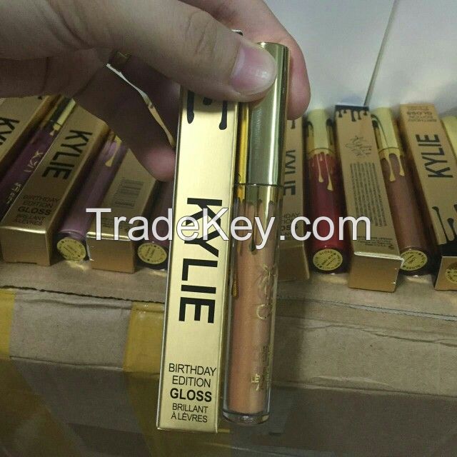2016 NEW Kylie Lord Metal Matte Lipstick Lord Liquid Lip Stick LEO limited Birthday Edition Collection long Lasting Gold lipgloss 12 colors 
