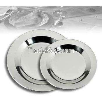 STAINLESS STEEL AROUND PLAIN TRAY AND THAL