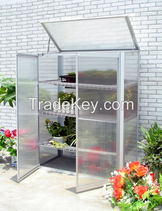 Aluminum cold frame greenhouse garden tool house for plants