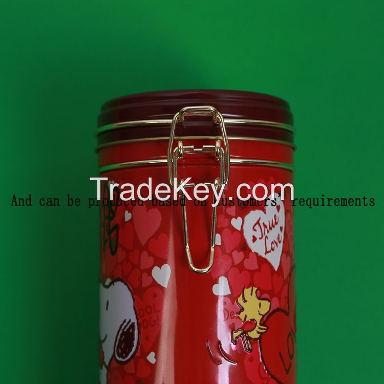 Sealed Golden Metal Buckle For 250g Food Tin Can