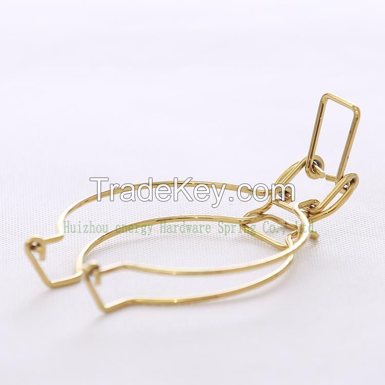 Gold-Plating Swing Top Lids And Metal Clips For Food Storage Container Iron Seal Cans