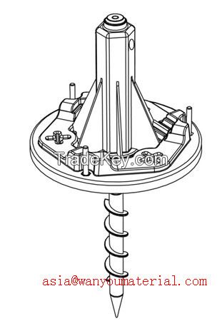 competitive double vane ground screw asia(at)wanyoumaterial(dot)com