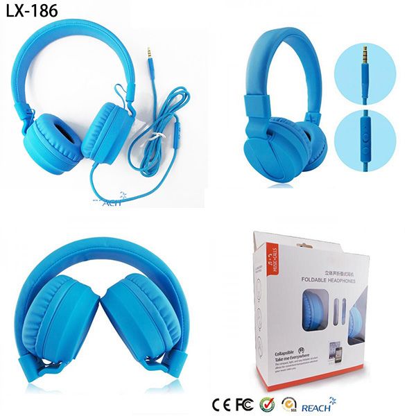 Hot design foldable wired Headphone can be printed logo acc.to RoHS CE 4104