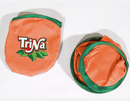 foldable Nylon frisbee with etui with customized logo 24cm 