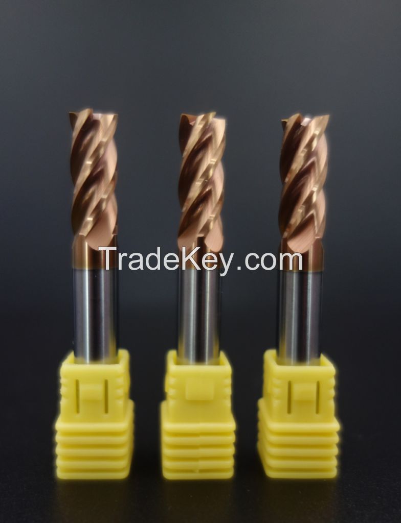 Carbide cutting tools end mills for sale HRC55  finishing roughing high-speed micro and material-specific end mills