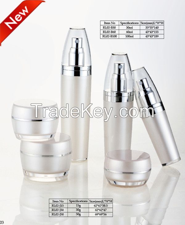 cosmetic packing cream jar&lotion bottle series
