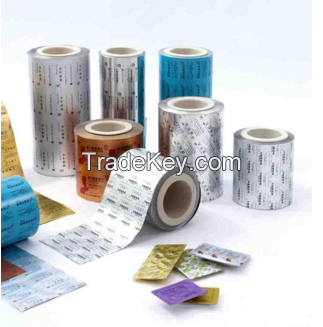 Hard temper PTP material printed aluminum foil for packing capsules