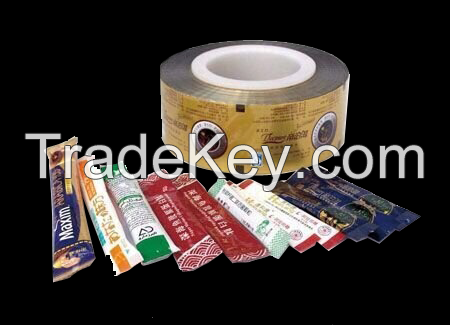 PET printing Food Packing plastic Laminated Roll Film For Packing Machine