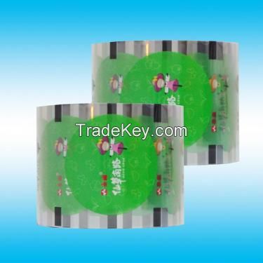 Best quality soft plastic pet/ny/pe laminated food packing printed roll film for water pouch