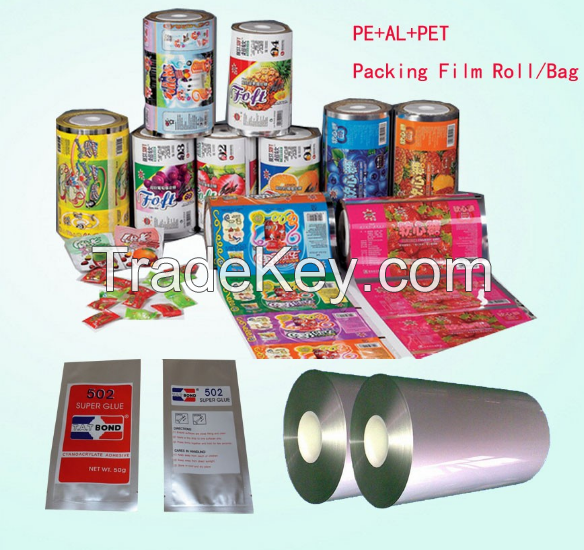 Noodles bopp lamination film roll / food packing film with printing