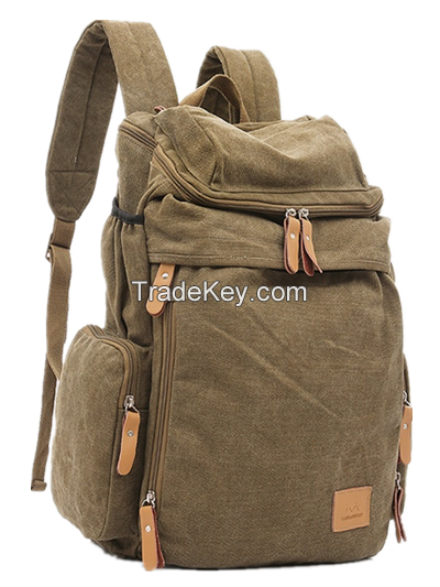 Fashion Canvas Leisure Backpack. Sports Bag, Travel Bag, School Bag