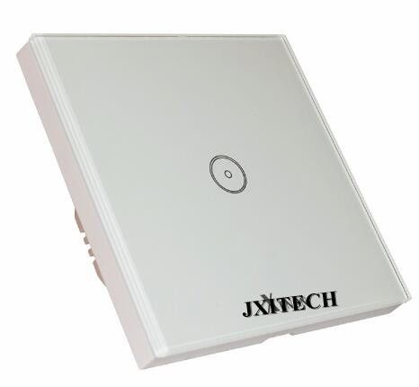 New Wall Switch 110~240V Smart Wi-Fi Wall Switch crystal Glass Panel 1-gang White EU Touch Light Switch