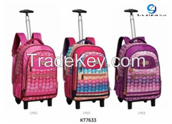 Buy Durable Trolley School Backpack Wheel Lightweight School Pack Latest Design Trolley School Bag