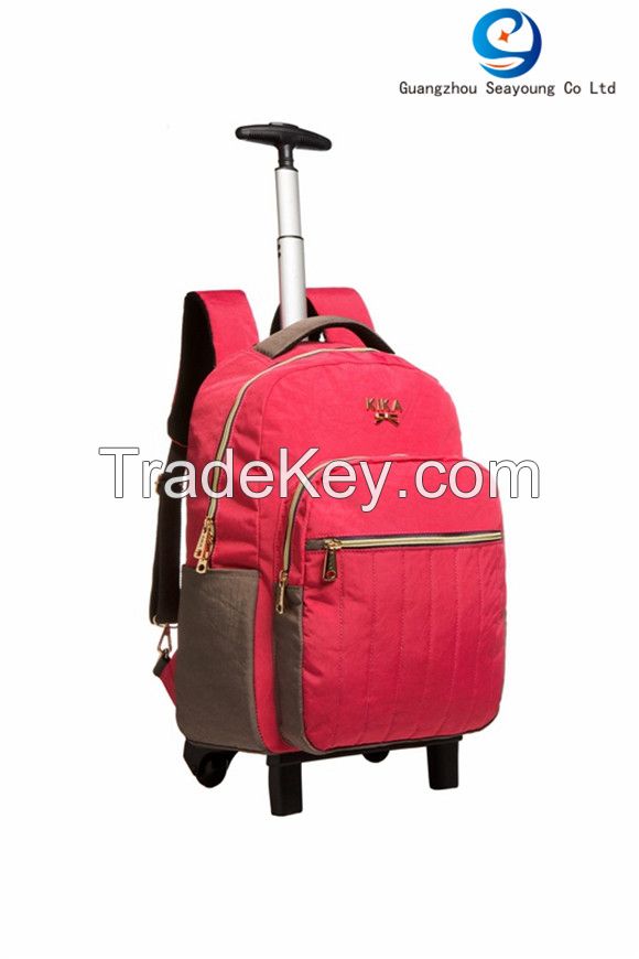 Buy Durable Trolley School Backpack Wheel Lightweight School pack Latest Design Trolley School Bag