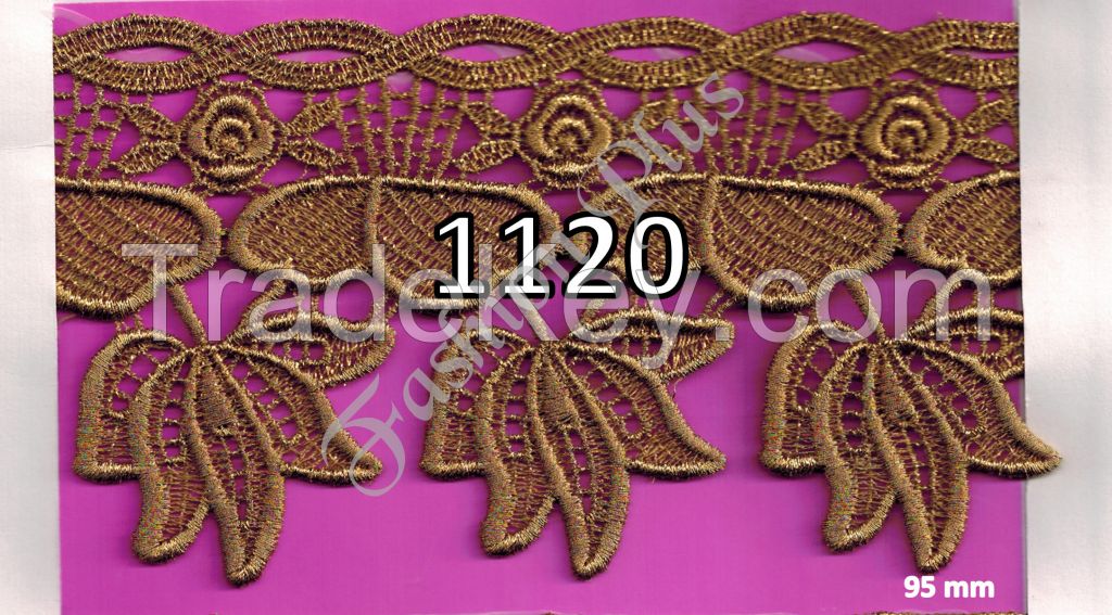 Beautiful and Fancy Antic Gold Zari Lace From Fashion Plus