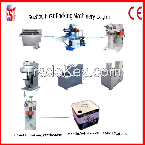 15kg metal square can making equipment