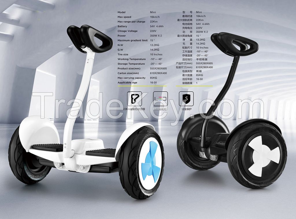 Electric Self-Balancing Unicycle with 2 Wheelers