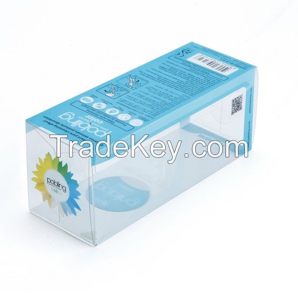 Wholes customzied small clear hard plastic packaging box