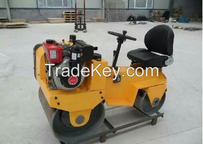 Hao Hong brand self-propelled vibration double drum small road roller compactor