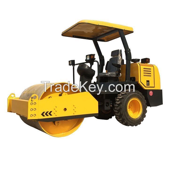 3.5 ton single steel drum vibration tire road roller compactor 