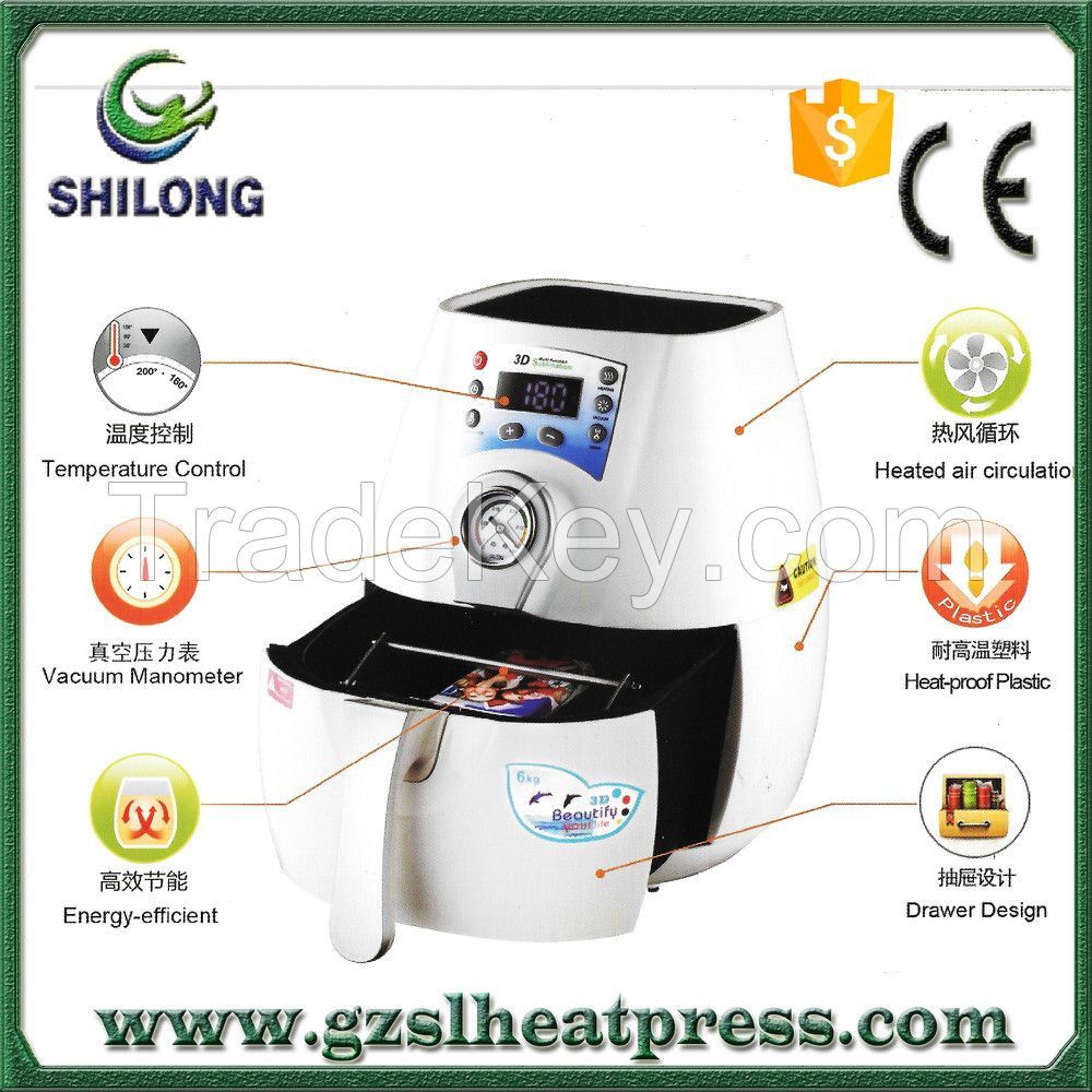 2016 New mini 3d sublimation vacuum heat press machine , shot glass mug printing machine for sale