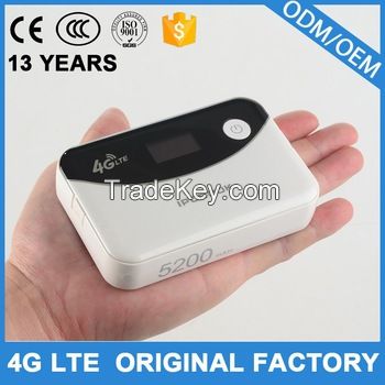 2016 high quality power bank 3g wifi router 4g modem