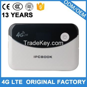 Factory price dual sim 4g lte router with power bank