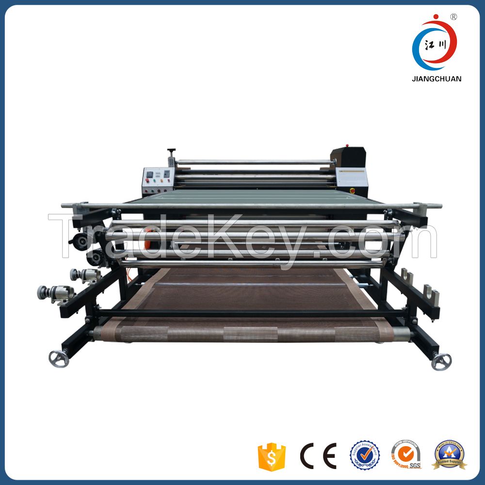 Roll to roll heat sublimation press roller heat transfer machine 