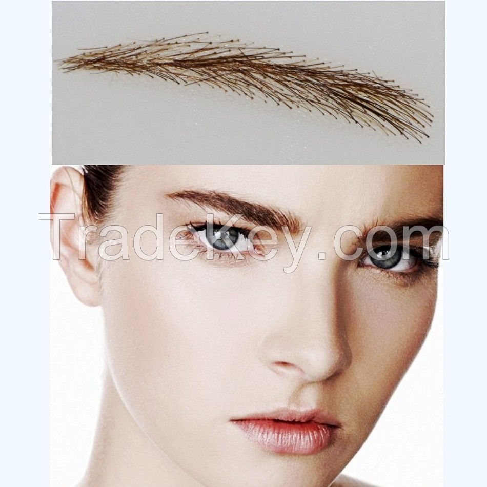 005 hair eyebrows / taty make up waterproof eyebrow / fake eyebrow color/ false eyebrows human hair 100% human hair hand made