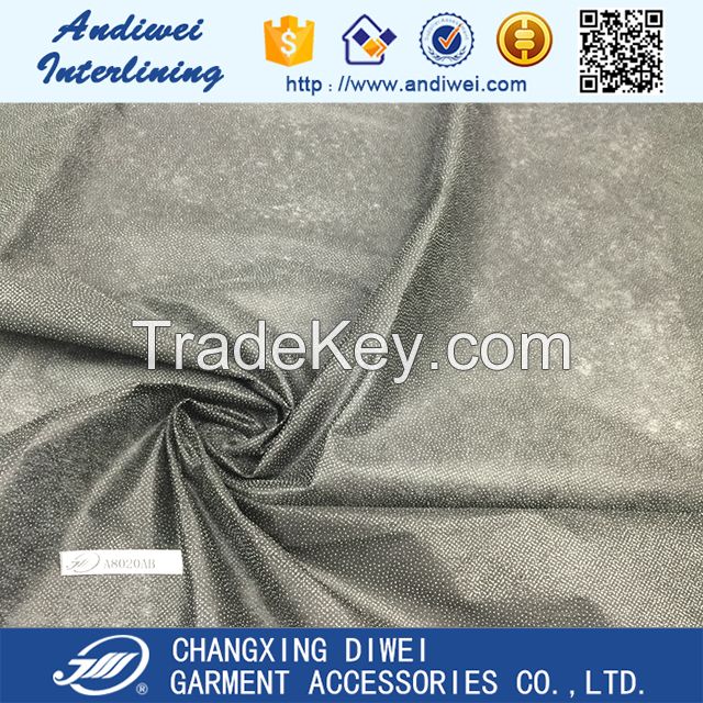 30gsm 100% polyester nonwoven fusible interlining fabric