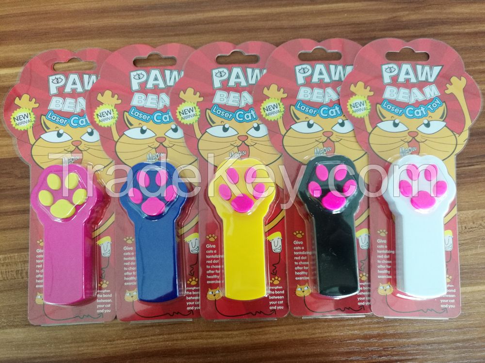 WIN-1923 paw shape laser beam electric cat toys red dot automatic cat laser
