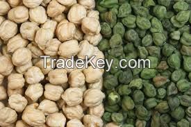 Chickpeas (Cicer Arietium), Whole Kabuli, Desi and split