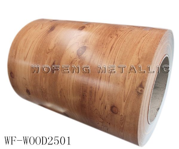 Design wood color ppgi , color coated wood ppgi coil manufacturer price