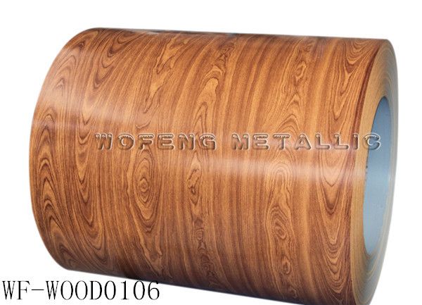 Design wood color ppgi , color coated wood ppgi coil manufacturer price