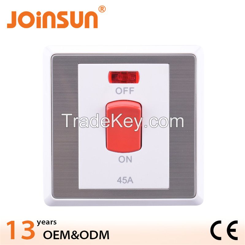 45A high power switch stainless steel wall switch