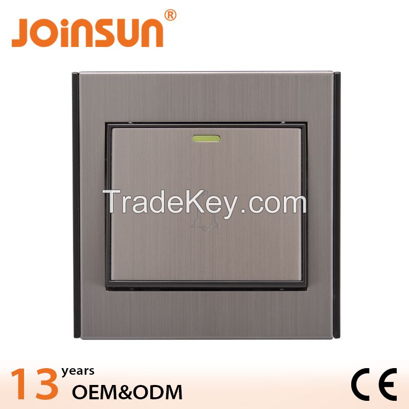 door bell best quality CE CCC anti fire PC PA electrical wall plate